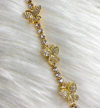 Load image into Gallery viewer, GOLD BUTTERFLY ANKLET