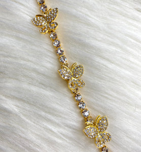 GOLD BUTTERFLY ANKLET